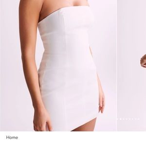 Meshki MACI Crepe Mini Dress - White size M